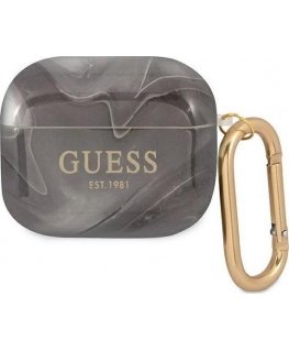 Guess Protective case GUA3UNMK Marble Collection for AirPods 3 gray