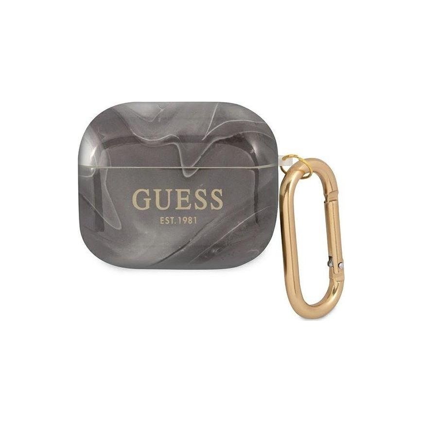 Guess Protective case GUA3UNMK Marble Collection for AirPods 3 gray