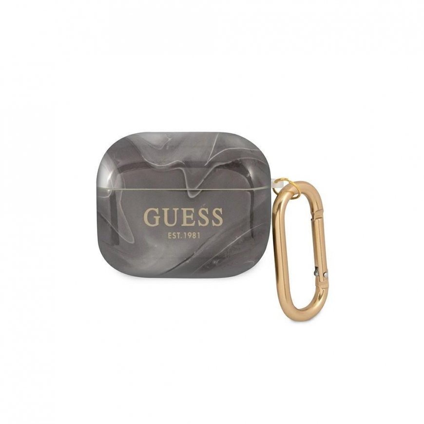 Guess Apsauginis dėklas GUA3UNMK Marble Collection, skirtas AirPods 3 pilkas – 3