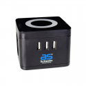 2-socket extension cord with AS-SCHWABE wireless charging station 2-socket extension cord with AS-SCHWABE wireless charging station