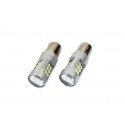Amio Żarówki led canbus 3030 24smd 1156 ba15s p21w baltas 12v/24v Amio Żarówki led canbus 3030 24smd 1156 ba15s p21w baltas 12v/24v