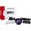 Amio Parking sensor set, reverse, led-graf 4 silver sensors