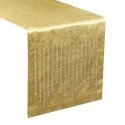 Eurofirany ROYAL / 3 Velvet table runner with zircons, 35X180 cm, color: golden Eurofirany ROYAL / 3 Velvet table runner with zircons, 35X180 cm, color: golden