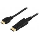 Deltaco DP-3050 видео кабель адаптер 5 m DisplayPort HDMI Черный Deltaco DP-3050 видео кабель адаптер 5 m DisplayPort HDMI Черный