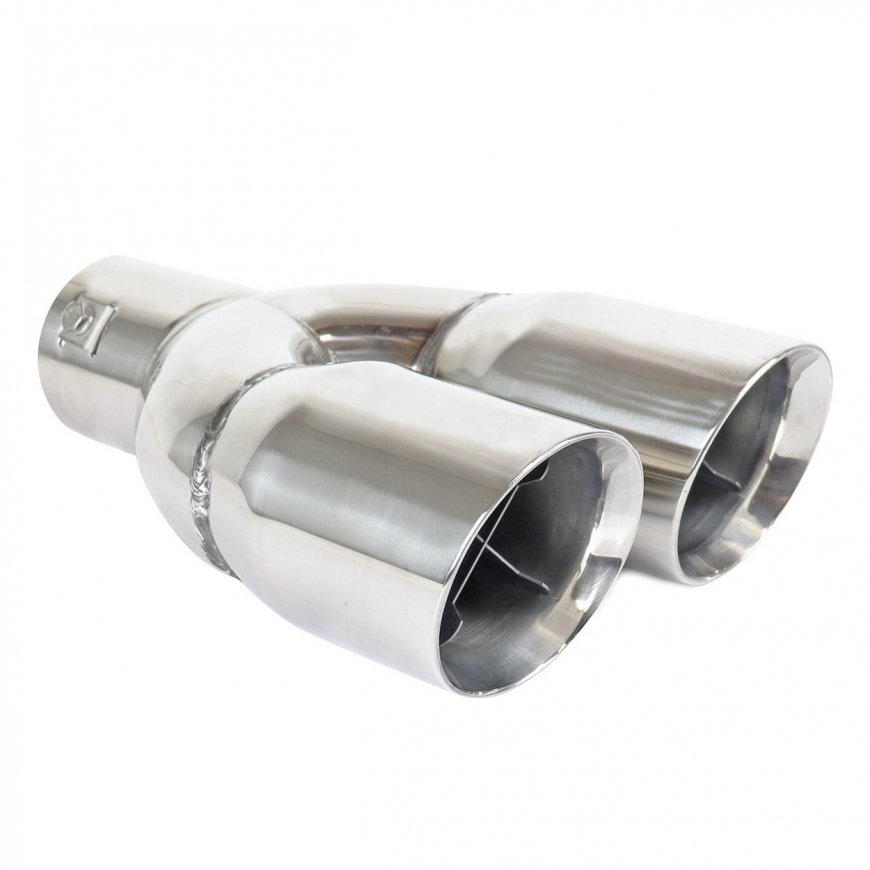 Exhaust muffler tip stainless steel amio mt 022 chrome