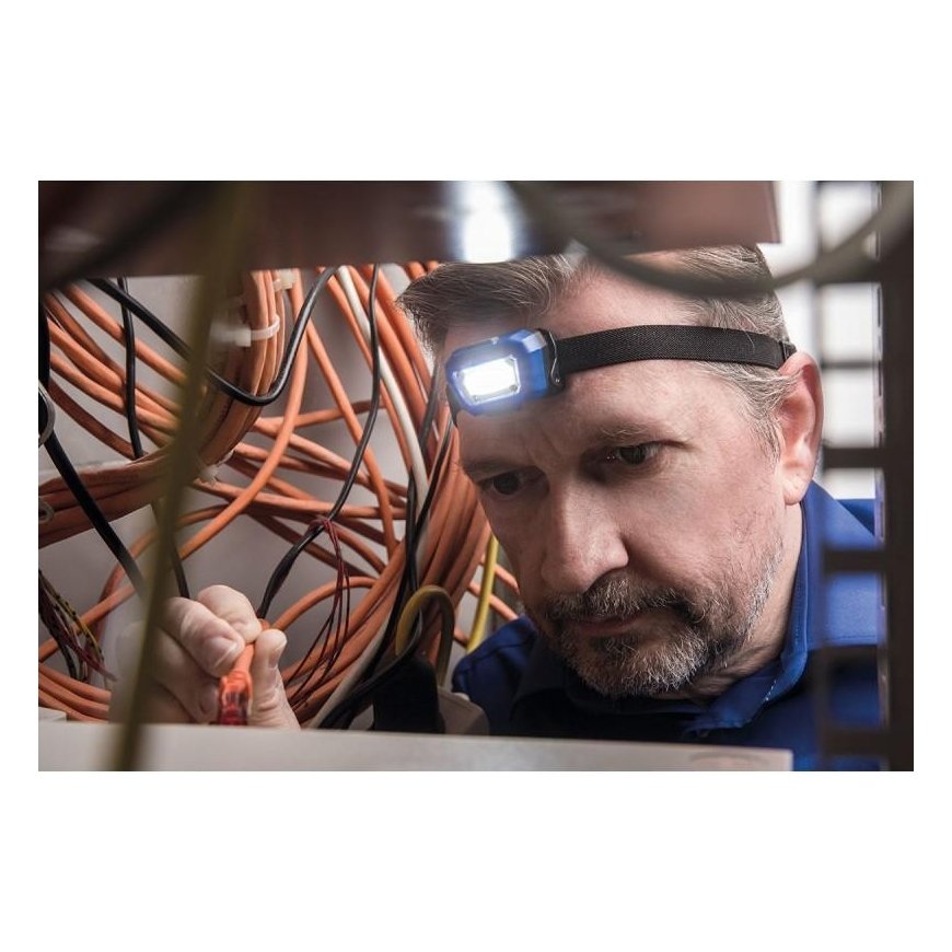 Įkraunamas prožektorius ant galvos su davikliu AS-SCHWABE HD200 LED – 5