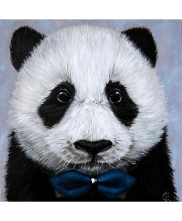 Beldizart Panda with bow ties 20x20 cm WD2466