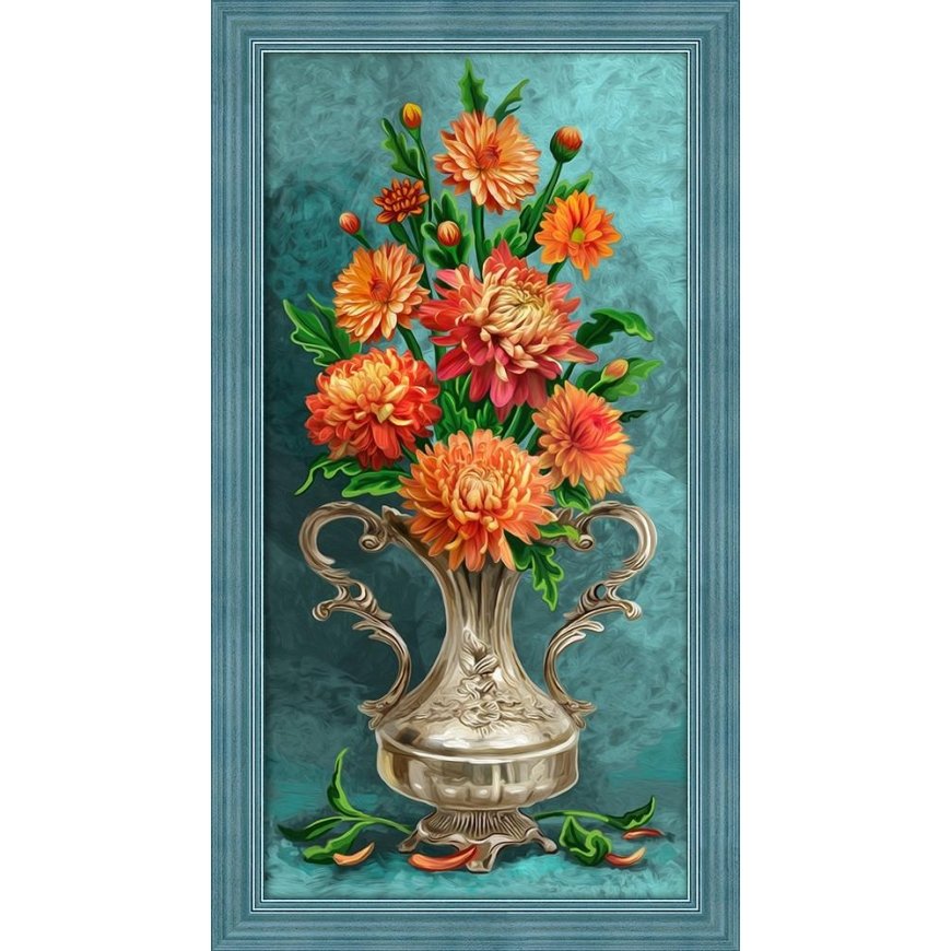 Beldizart Diamond painting set Flowers 30х60