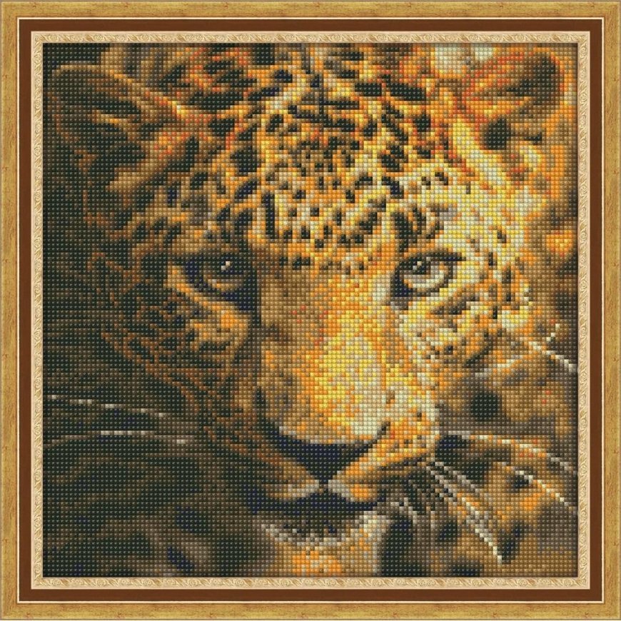 Beldizart Deimantų tapybos rinkinys Leopardo portretas 30х30 cm AZ-1400 – 2