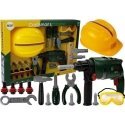 Lean Cars DIY set Baterija Drill Goggles and Helmet Lean Cars DIY set Baterija Drill Goggles and Helmet