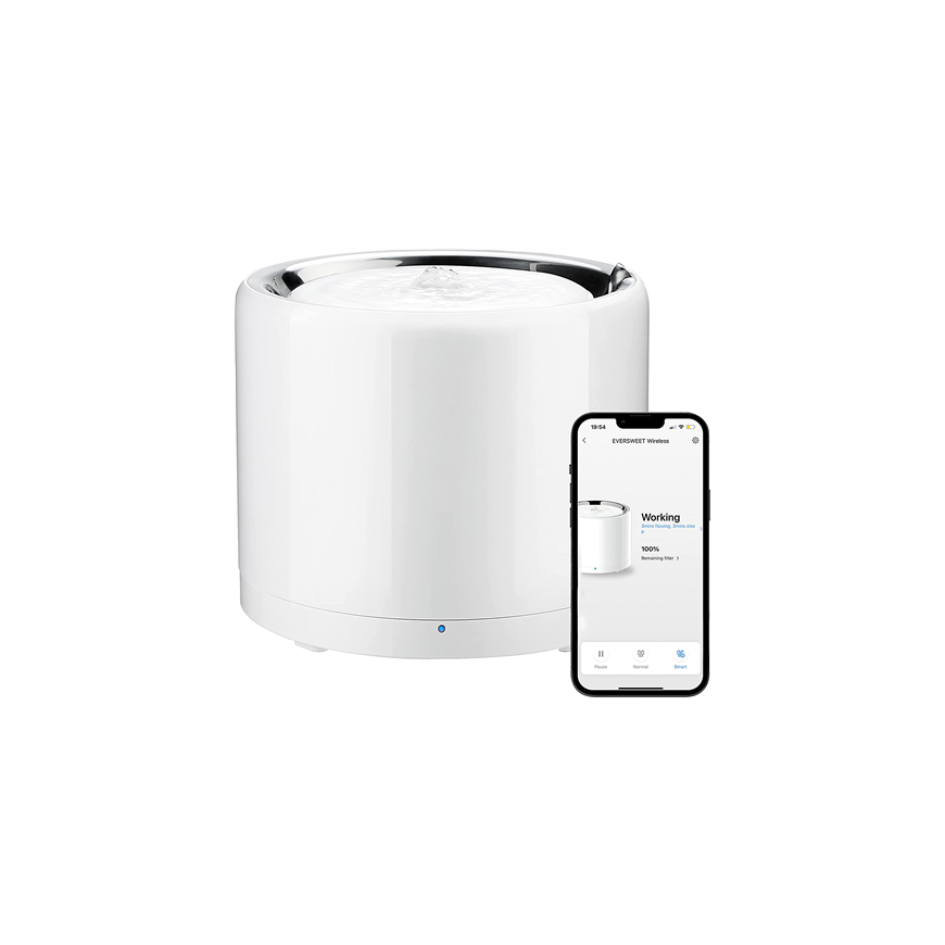 PETKIT Smart Pet Drinking Fountain W4X Eversweet Wireless (Wireless Pump) Capacity 1.8 L, Material S – 6