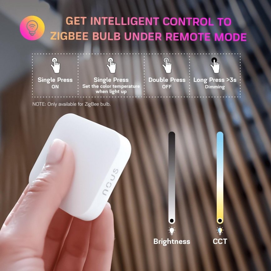 Smart ZigBee wireless switch LZ4, TUYA / Smart Life, NOUS – 3