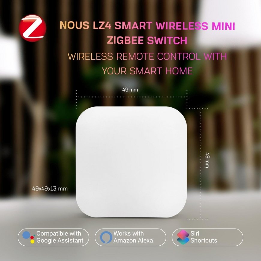 Smart ZigBee wireless switch LZ4, TUYA / Smart Life, NOUS – 4