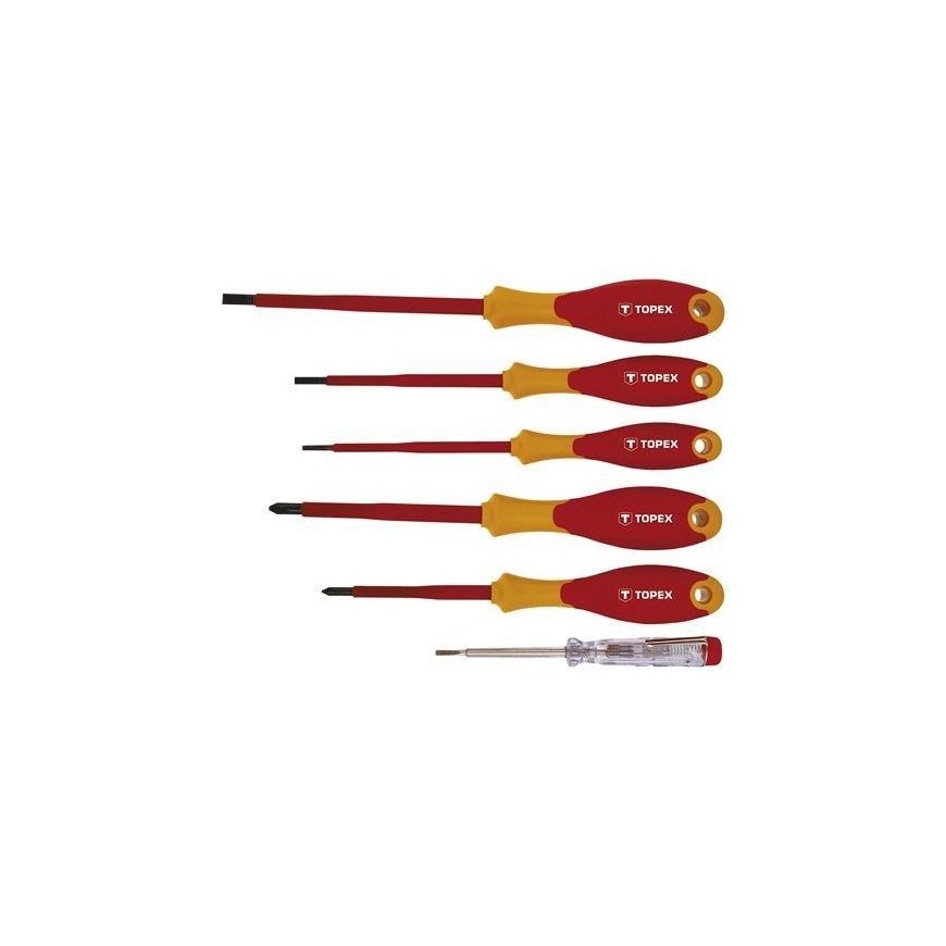 Topex Elektriniai atsuktuvai + zondas 1000V 5 vnt. (39D150) – 2