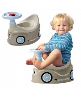 BIG Potty Gray New Bobby Car Toy Car Steering Wheel