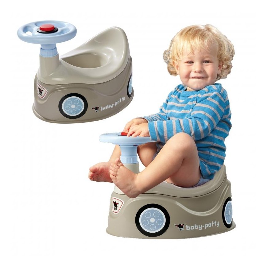 BIG Potty Gray New Bobby Car Toy Car Steering Wheel