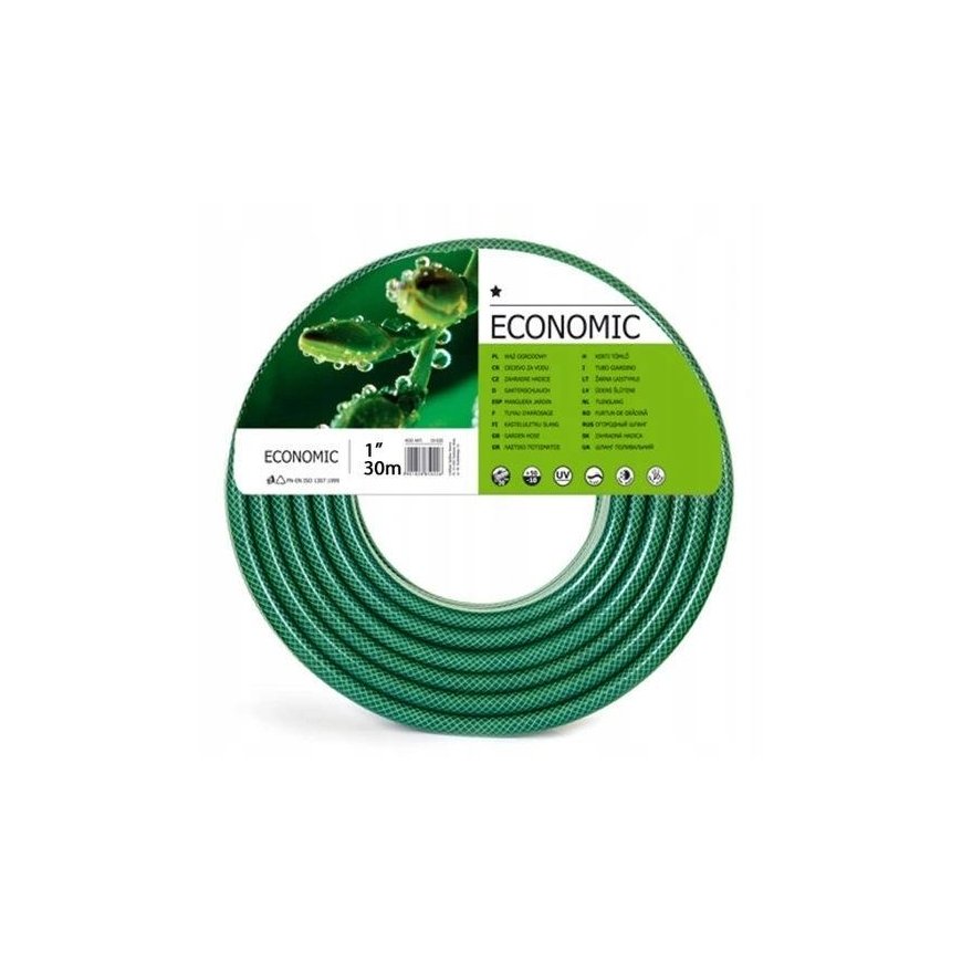 CELLFAST ECONOMY GARDEN HOSE SIZE: 1" LENGTH: 30m – 9
