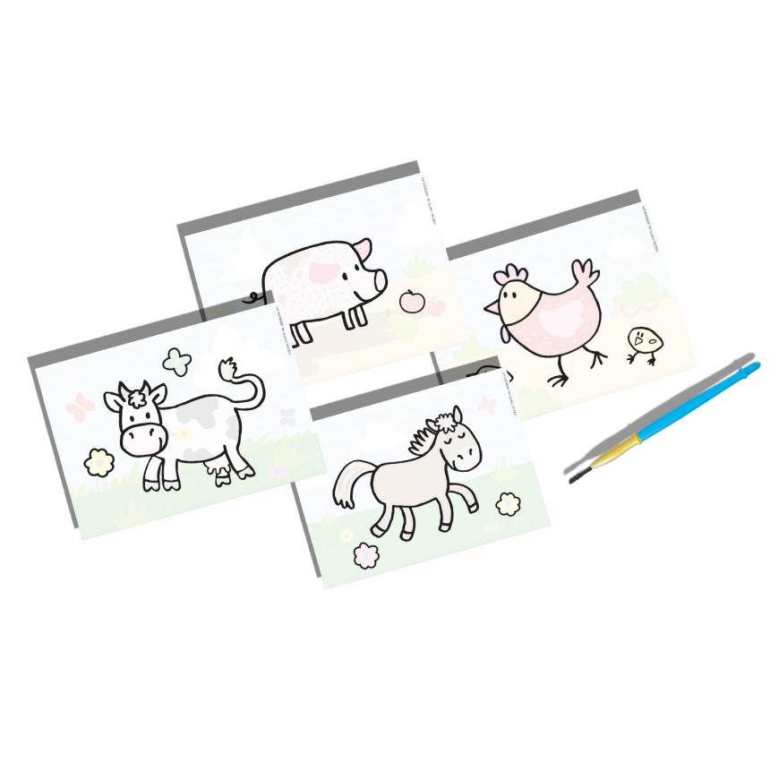 SES Painting with water - Farm animals – 9
