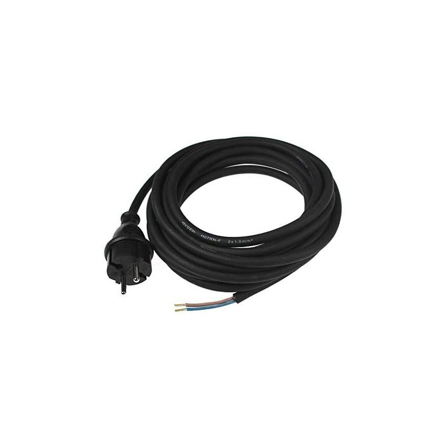 Cable with plug AS-SCHWABE H05RN-F 2x1.0 5m