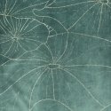 Eurofirany BLINK / 18 Velvet table runner with water lily leaf pattern, 35X180 cm, color: dark mint Eurofirany BLINK / 18 Velvet table runner with water lily leaf pattern, 35X180 cm, color: dark mint