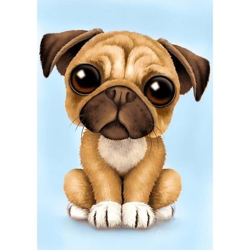 Beldizart Pug 20*30 cm WD190