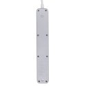 SAVIO toitejuhe 4 pistikupesa ja 3 x USB-A 1,5 m valge LZ-12 SAVIO toitejuhe 4 pistikupesa ja 3 x USB-A 1,5 m valge LZ-12