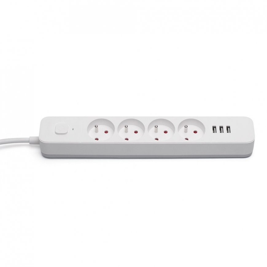 Savio elektros energijos tiekimo linija 4 lizdai 1,5 m balta (SAVLZ-12) – 3