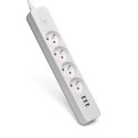 Savio elektros energijos tiekimo linija 4 lizdai 1,5 m balta (SAVLZ-12)