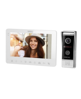 Orno Video intercom, handset, color, LCD 7", OSD menu, WI-FI + APP for phone, gate control, white, VIFAR
