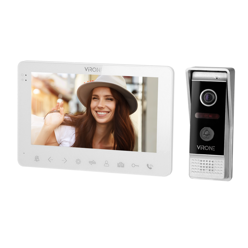 Orno Video intercom, handset, color, LCD
