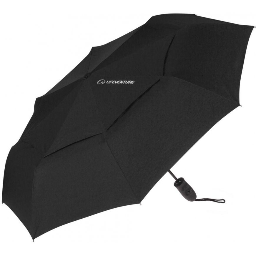 Lifeventure Trek Travel Umbrella - Black