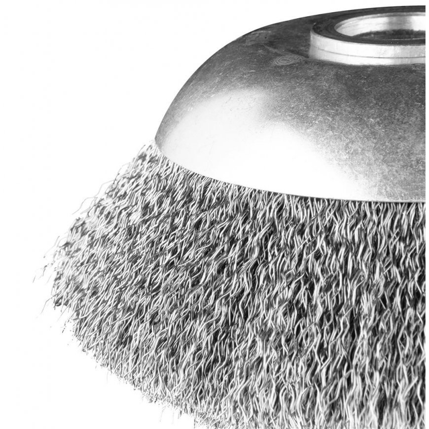 GRAPHITE Wire brush for petrol brushcutter 150 x 25.4 mm, soft, wavy wires – 2