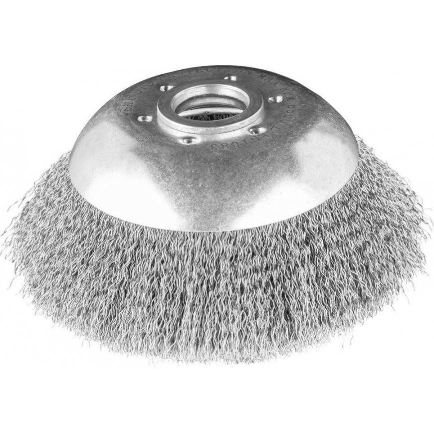 GRAPHITE Wire brush for petrol brushcutter 150 x 25.4 mm, soft, wavy wires – 5