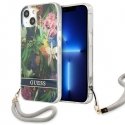 Guess GUHCP13SHFLSB iPhone 13 mini 5.4quot blue/blue hardcase Flower Strap Guess GUHCP13SHFLSB iPhone 13 mini 5.4quot blue/blue hardcase Flower Strap