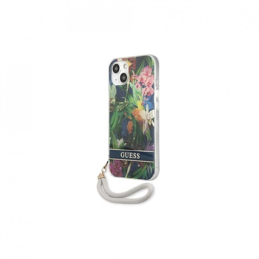 Guess GUHCP13SHFLSB iPhone 13 mini 5.4quot mėlynas/mėlynas hardcase Flower Strap – 2