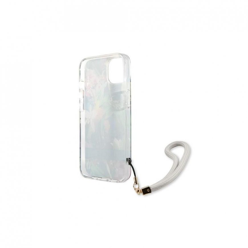 Guess GUHCP13SHFLSB iPhone 13 mini 5.4quot blue/blue hardcase Flower Strap – 4