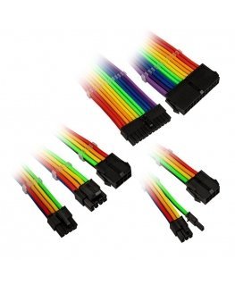 Kolink Core Adept Braided Cable Extension Kit - Rainbow
