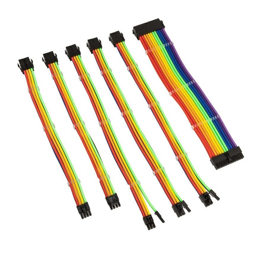 Kolink Core Adept Braided Cable Extension Kit - Rainbow – 2