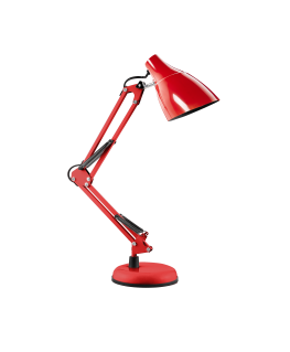 Orno DIAN table lamp. 60W steel, red