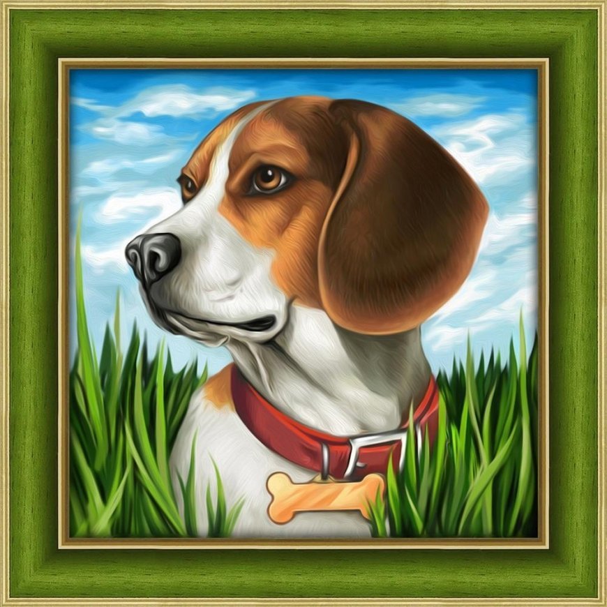 Beldizart Deimantinio dažymo rinkinys Beagle 25х25 cm AZ-1608