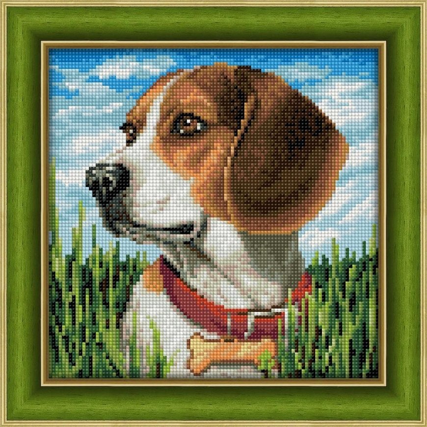 Beldizart Diamond painting set Beagle 25х25 cm AZ-1608 – 2