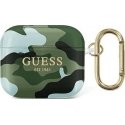 Guess Protective case GUA3UCAMA Camo Collection for AirPods 3, green Guess Protective case GUA3UCAMA Camo Collection for AirPods 3, green