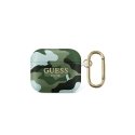 Guess Apsauginis dėklas GUA3UCAMA Camo Collection, skirtas AirPods 3, žalias Guess Apsauginis dėklas GUA3UCAMA Camo Collection, skirtas AirPods 3, žalias
