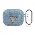 Guess Apsauginis dėklas GUACAPTPUJULLB Jeans Collection, skirtas AirPods Pro mėlynas