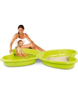 Coverable Smoby sandbox Butterfly, green