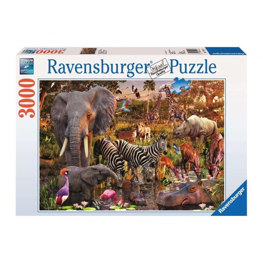 Ravensburger Puzzle 3000 pcs. - African animals