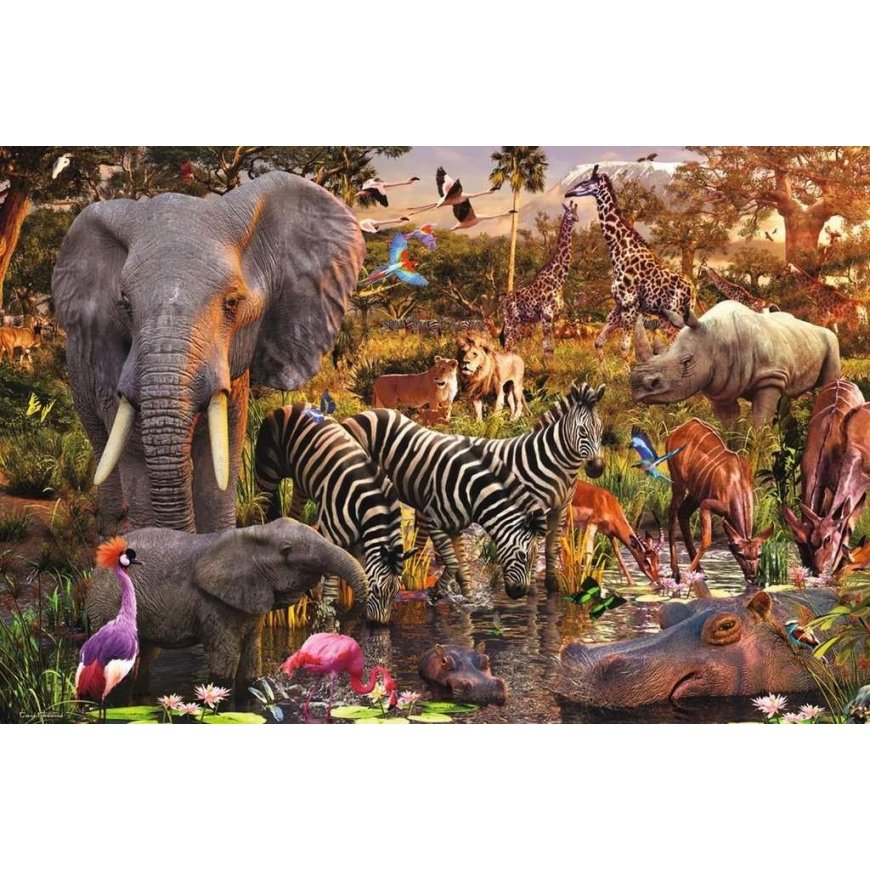 Ravensburger Puzzle 3000 pcs. - African animals – 2