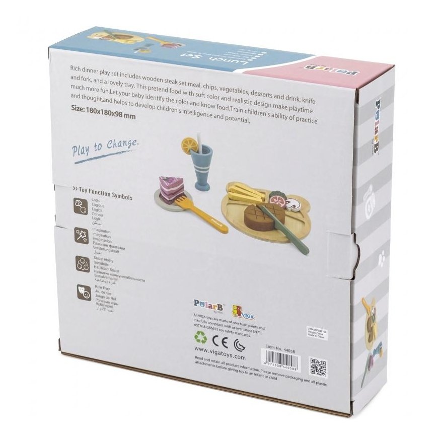 Viga Toys VIGA PolarB Medinis Krojaus olimpinis rinkinys – 8
