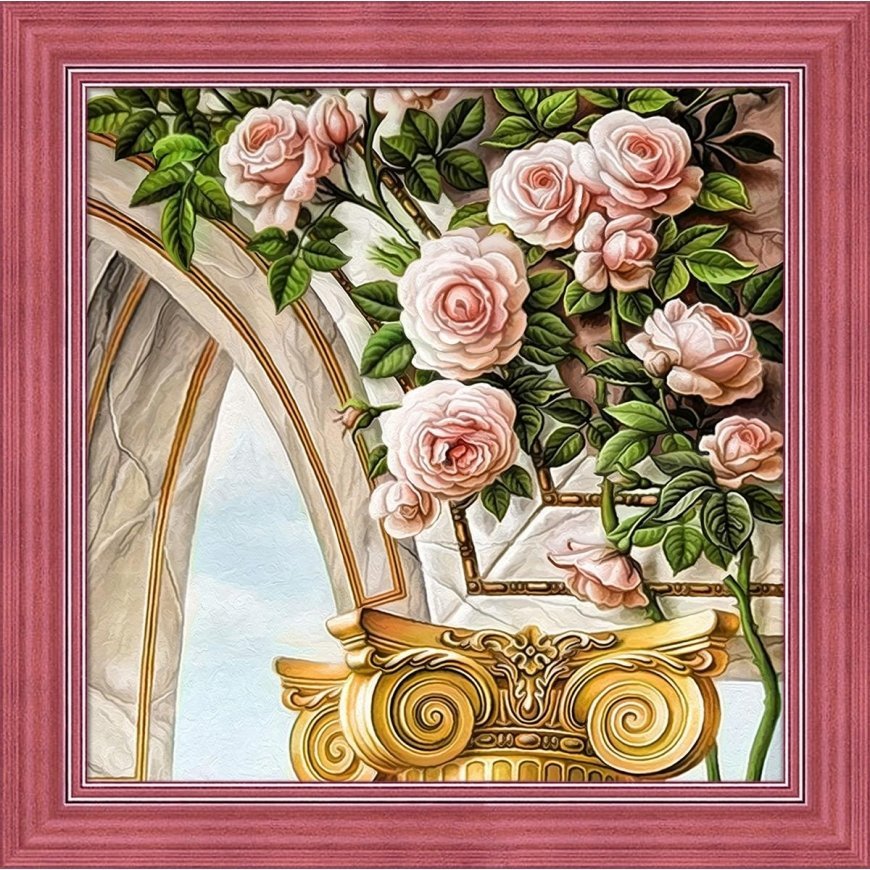 Beldizart Arka ir rožės 30x30 cm AZ-1678