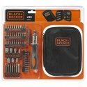 Black & Decker Black & Decker screwdriver with ratchet and bit set, 56 pieces (A7104) Black & Decker Black & Decker screwdriver with ratchet and bit set, 56 pieces (A7104)